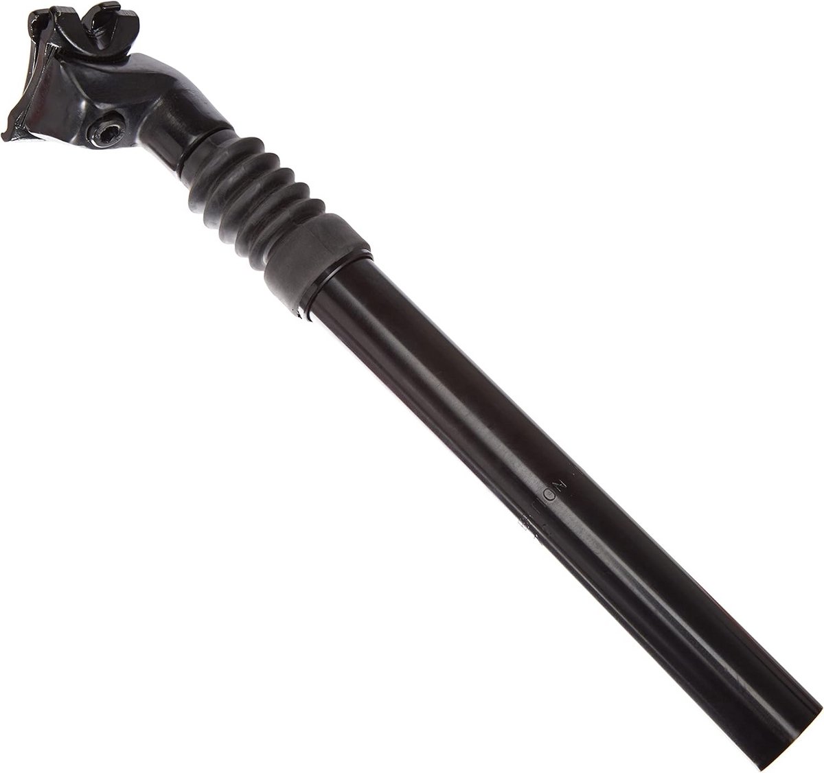 Zadelpen met vering - Fietszadelpen - Comfortabel fietsen - Verstelbare veer - 272 mm - Zwart