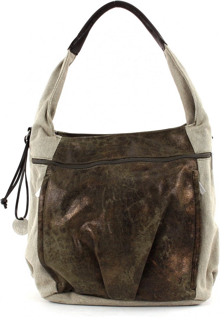 Baby luiertas - Casual tas - Baby verzorging - Twee ritssluitingen - 34 cm - Olijf