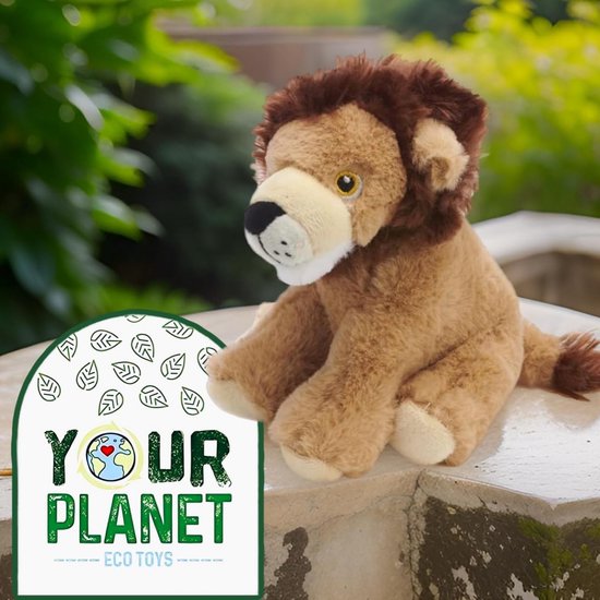 Zachte Eco Pluche Leeuw Knuffel 15cm - Duurzaam Kinder Speelgoed van Merkloos — afbeelding 5