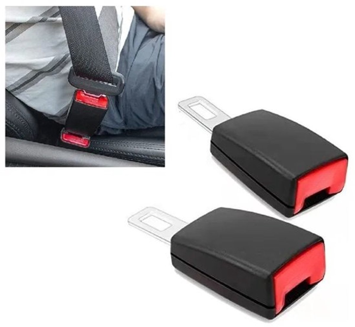 Veiligheidsgordelgesp - 2 stuks - Veiligheidsgordelverlenger - Universele Bevestigingsriemen - Veiligheidsgordelverlenger - Autostoelclip - Autogordel