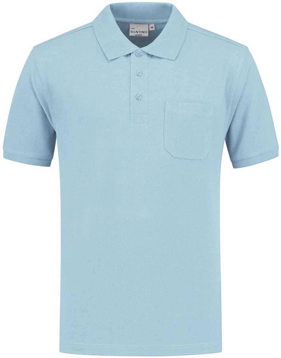 SANTINO LENN Poloshirt Lichtblauw / L