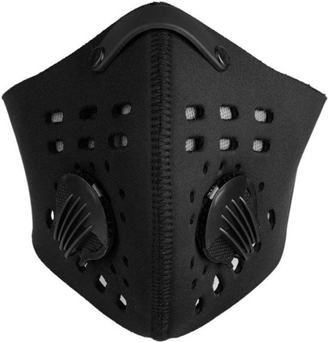 Halve masker met winddichte filter en haak, ring - ademend stofmasker van hoogwaardig neopreen materiaal - 4 kleuren optioneel voor buiten fietsen