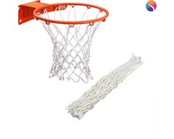 1 stuks Heavy-Duty Basketbal net - Wit – Geschikt voor Binnen en Buiten - Zonder ring - 51cm
