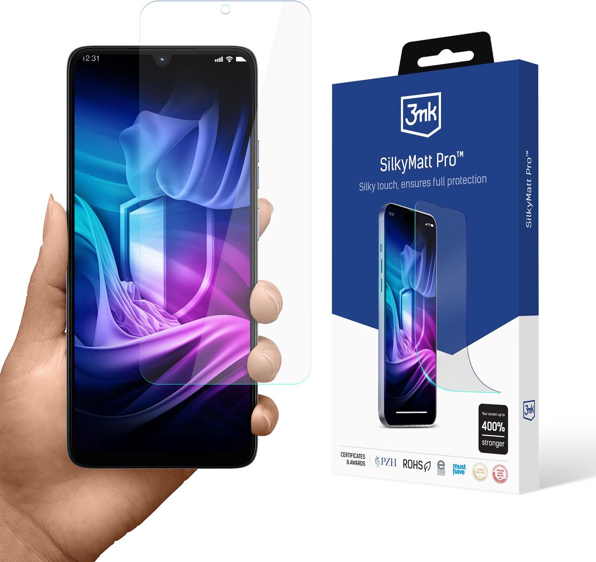 3Mk Silky Matte Pro-Folie Voor Motorola Moto G06 G06 Power Met Bescherming, Zonder Lijm.