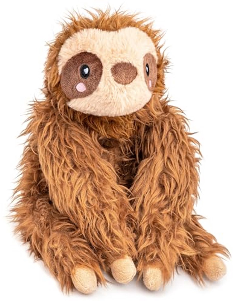 Verwarmingskussen Luiaard - Zacht Pluche Kussen - Warme Knuffels - Natuurlijke Kleikralen - 15 lbs - Bruin