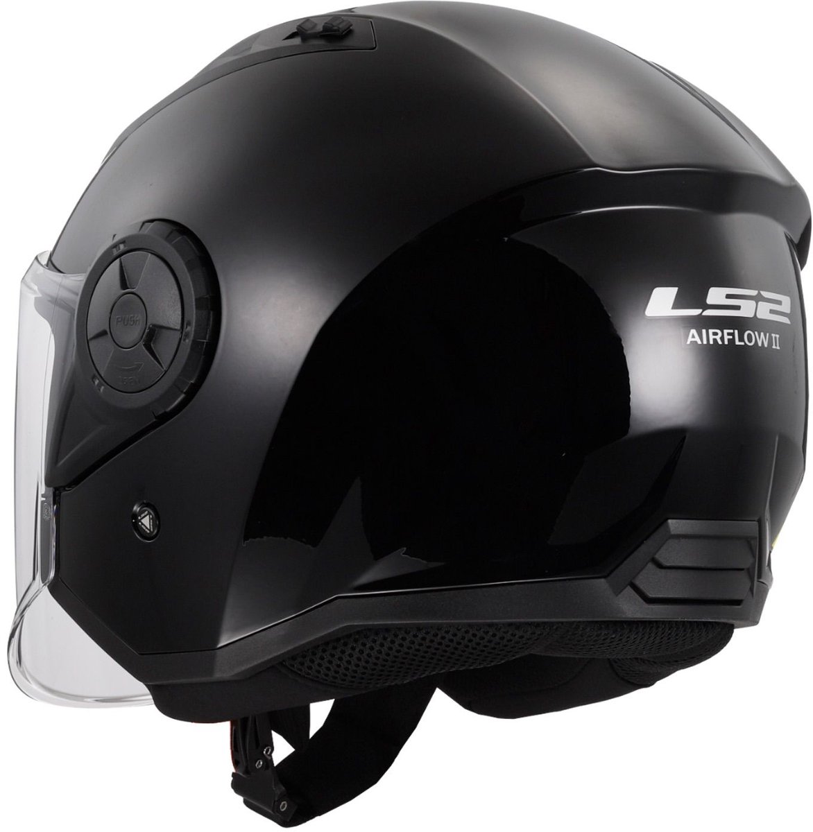 LS2 OF616 Airflow II Solid Mat Zwart 06 Jethelm - Maat XXL - Helm – foto 2