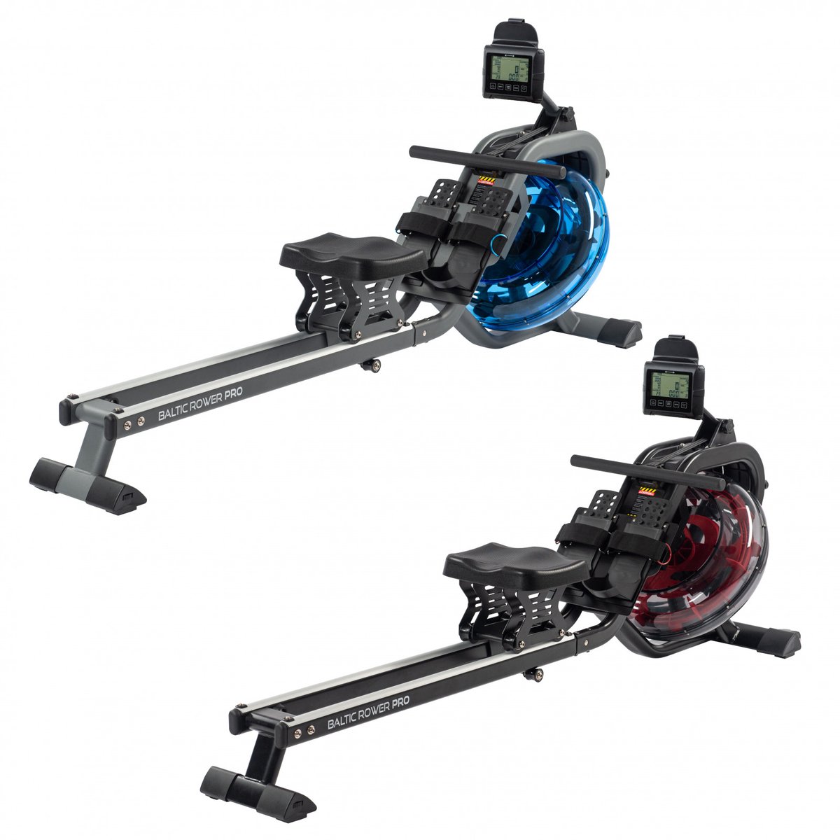 Bol.com cardiostrong Baltic Rower Pro Roeitrainer Blue tank, Green frame aanbieding