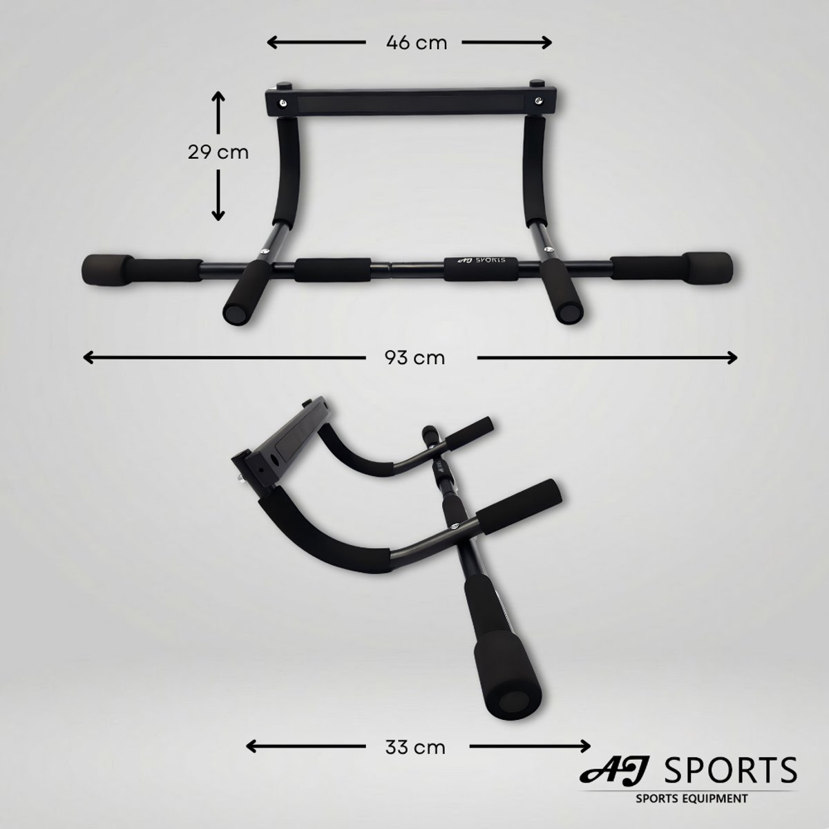AJ-Sports Pull up bar - Pull up - Pull up station - Pull up Bar Deur – Deurrek voor Optrekken – Telescopisch – Optrekstang Deurpost - Fitness thumbnail 4