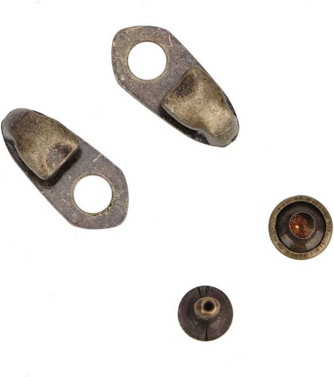 Set van 20 metalen haakjes voor schoenen, ideaal voor bergschoenen, wandelschoenen en werklaarzen met klinknagels