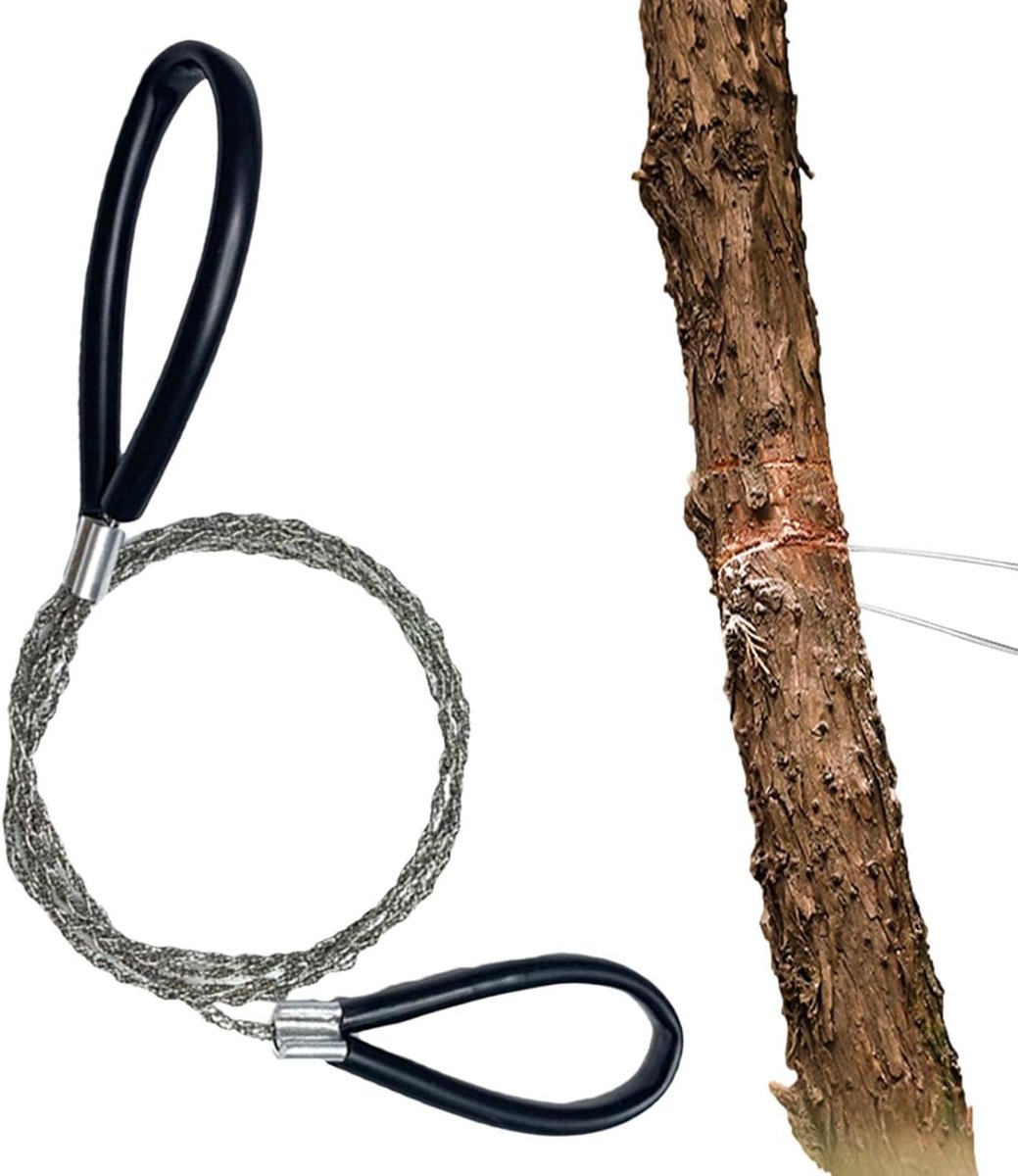 Draadzaagmachine - Kabelzaag - Buitenklussen - Roestvrij staal - 75 cm - Zilver