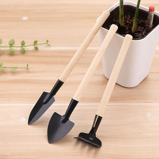 Tuingereedschap Set - Handgereedschap - Kleine Tuinprojecten - Mangaanstaal Constructie - 3 Delig - Metaal van Tuingereedschap. — afbeelding 3