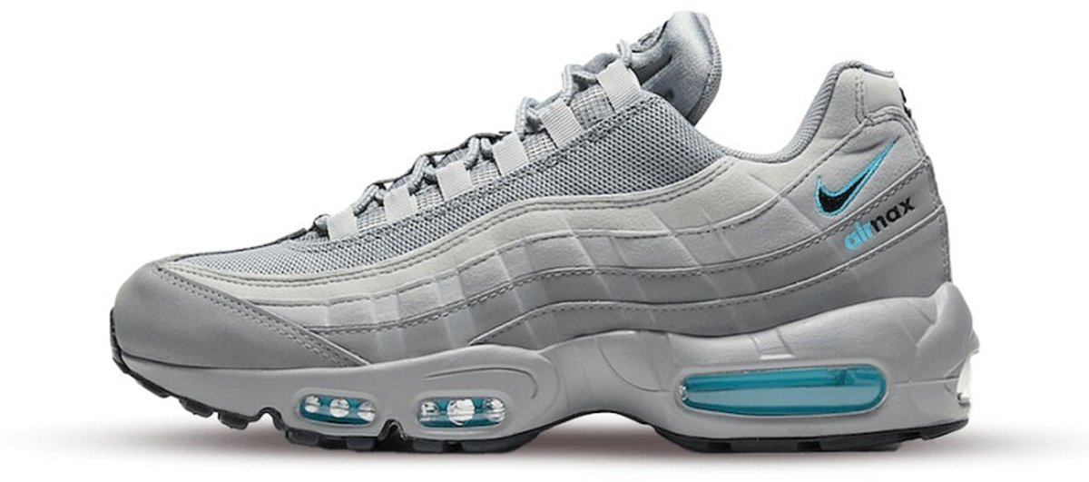 Nike Air Max 95 Retro Logo Aqua Grijs