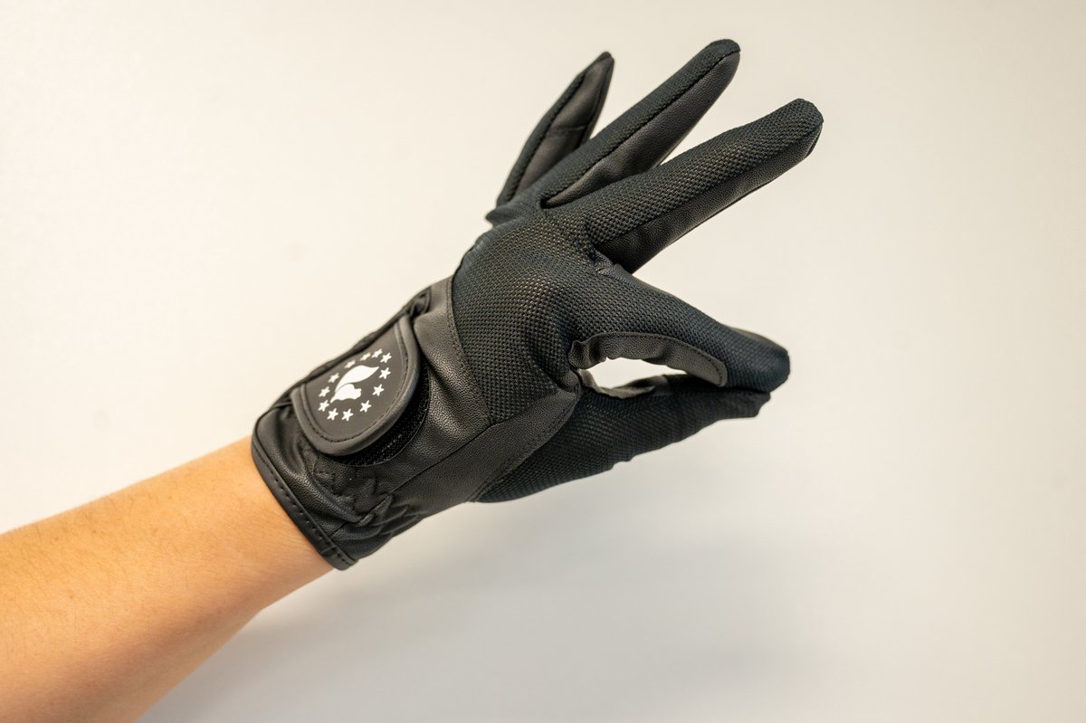 ESHA Paardrijhandschoenen: Zwart Ladies-XS