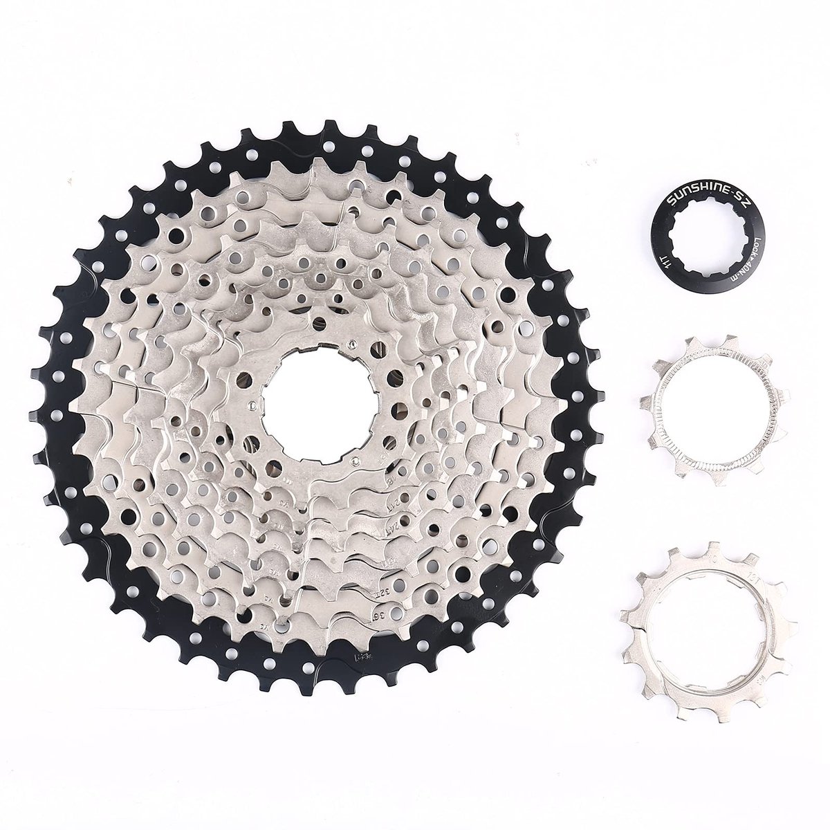 Cosensi- Cassette 10 versnellingen 11-42T - Fietscassette - Mountainbike - Racefiets - Vouwfiets - Gewicht 538 gram - Fietsvliegwiel