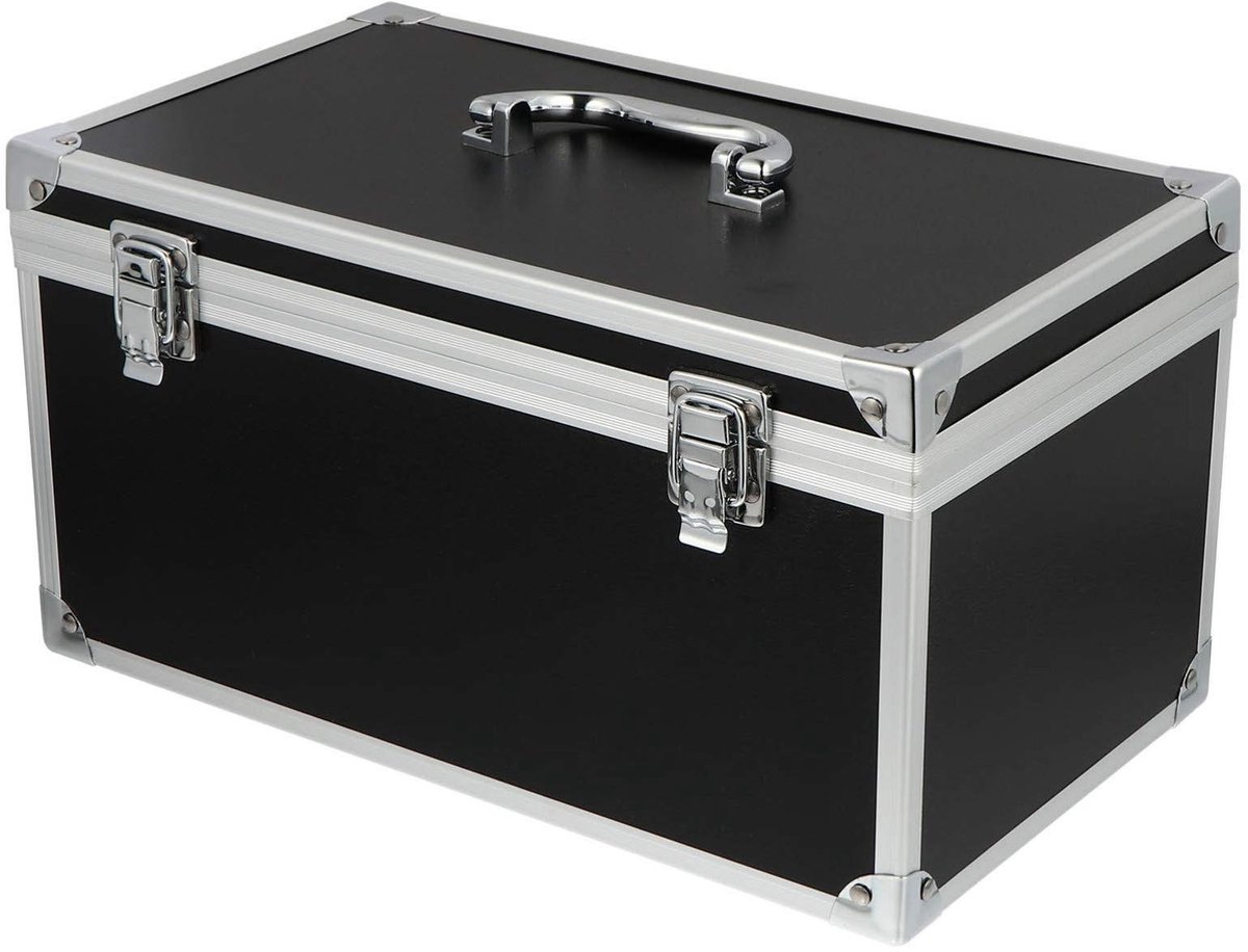 Dailygoods- Gereedschapskoffer Robuust - Opbergbox - Draagbaar - Aluminium - Schuimvulling - Dubbele Bescherming - Duurzaam Materiaal - Transportkoffer