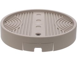 Bloembak met Wielen - Verrijdbare Pot - Planten Verplaatsen - Verwijderbaar Waterreservoir - 28.5 x 26.5 cm - Lichtbruin