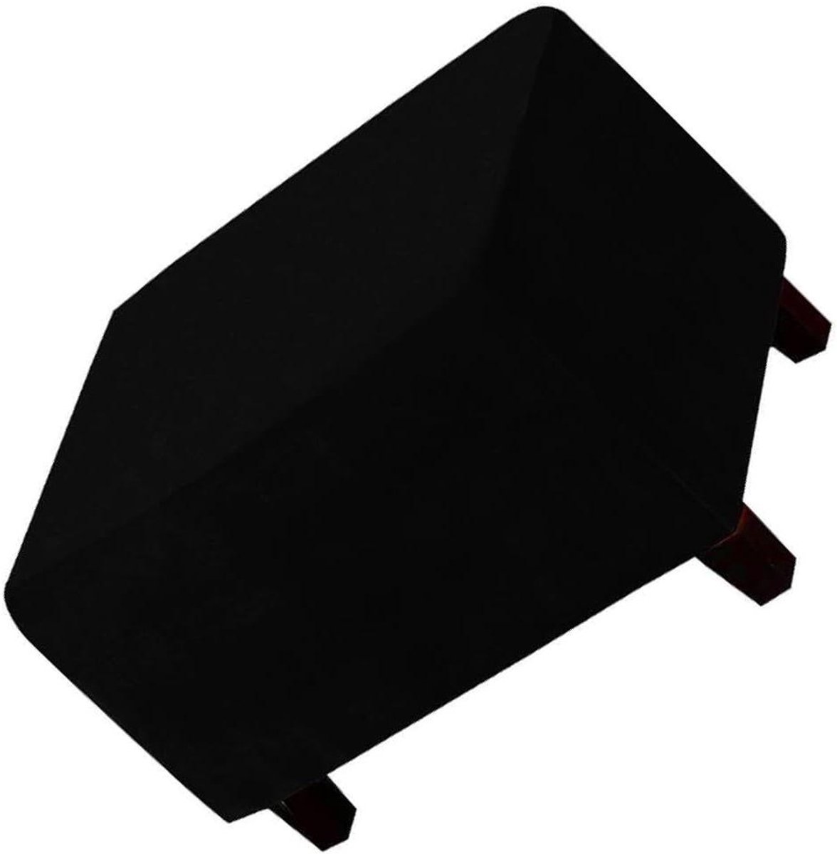Voetenbankhoezen - Bankhoezen - Meubels Vernieuwen - Elastisch Fluweel - 68-107 cm Lengte - Zwart