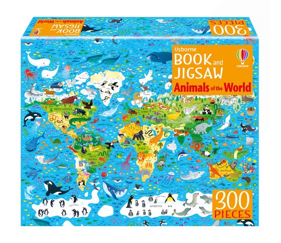 Usborne Book and Jigsaw- Usborne Book and Jigsaw Animals of the World