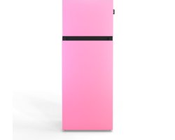 NUNKI MEDIUM-FBUB Dubbel-Deurs Koelkast, E Klasse, 206l, Bubblegum Pink Front