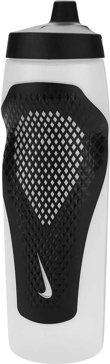 Nike Sportbidon model Refuel Bottle Grip - 1 Liter - Transparant/Zwart — afbeelding 2