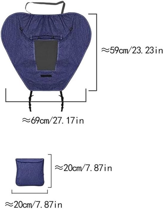 VHV - Kinderwagen parasol - Zonneklep kinderwagen - Kinderwagen zonnescherm - UV kinderwagen scherm - Universele zonneklep - Waterdichte kinderwagen kap - Zonbescherming baby - Kijkvenster zonnescherm - Voor baby - Voor wandelen van VHV — afbeelding 2