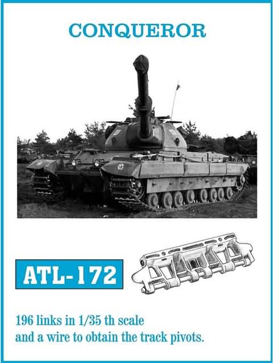 Friul ATL-172 - Conqueror - Metalen Rupsbanden 1:35 - Volledig Zelf Te Monteren