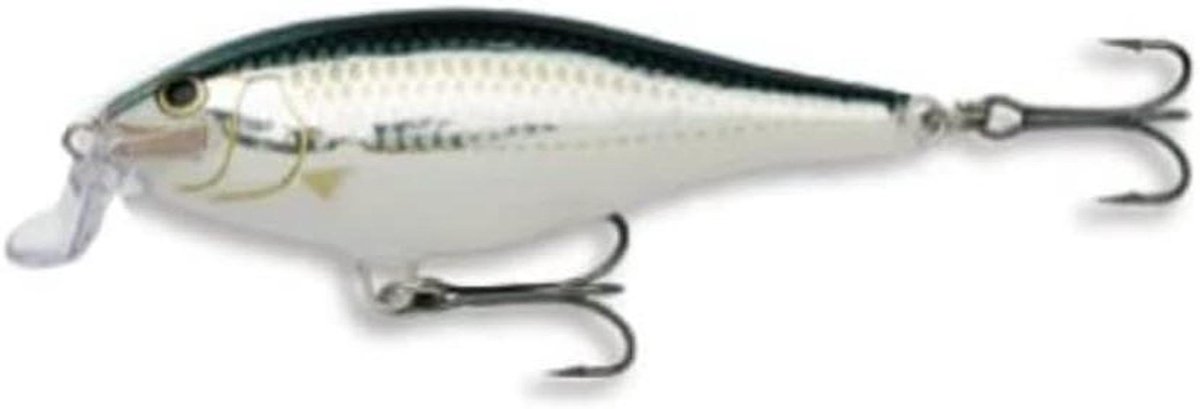 Shallow Shad Rap - Kunstaas - Vissen - Imiteert gewonde prooi - 90 mm 12 gr - Albino Shad