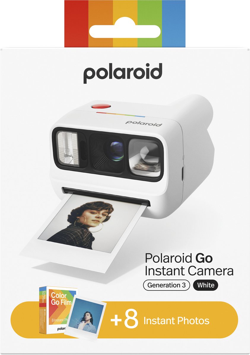 Polaroid Go Gen 3 White + Color Film Bundle - 8 Photos thumbnail 3