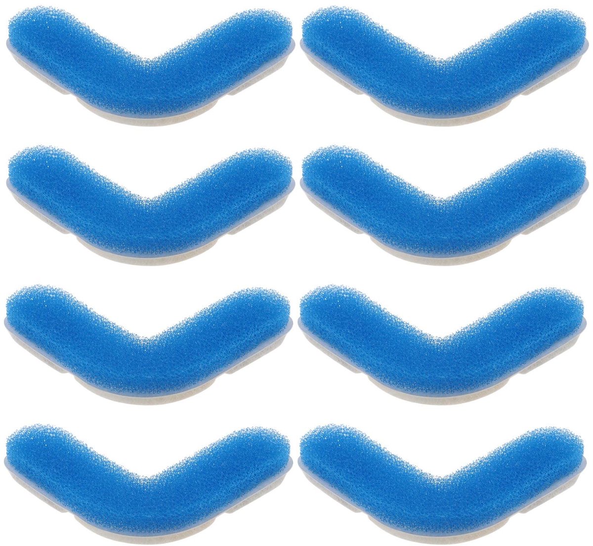 Dailygoods- Fonteinfilters 8 Stuks - Vervangende Filters - Spons - 72 oz/2.2L Kat Fontein - Actieve Kool - 8,5 x 8,5 cm - Waterfilters
