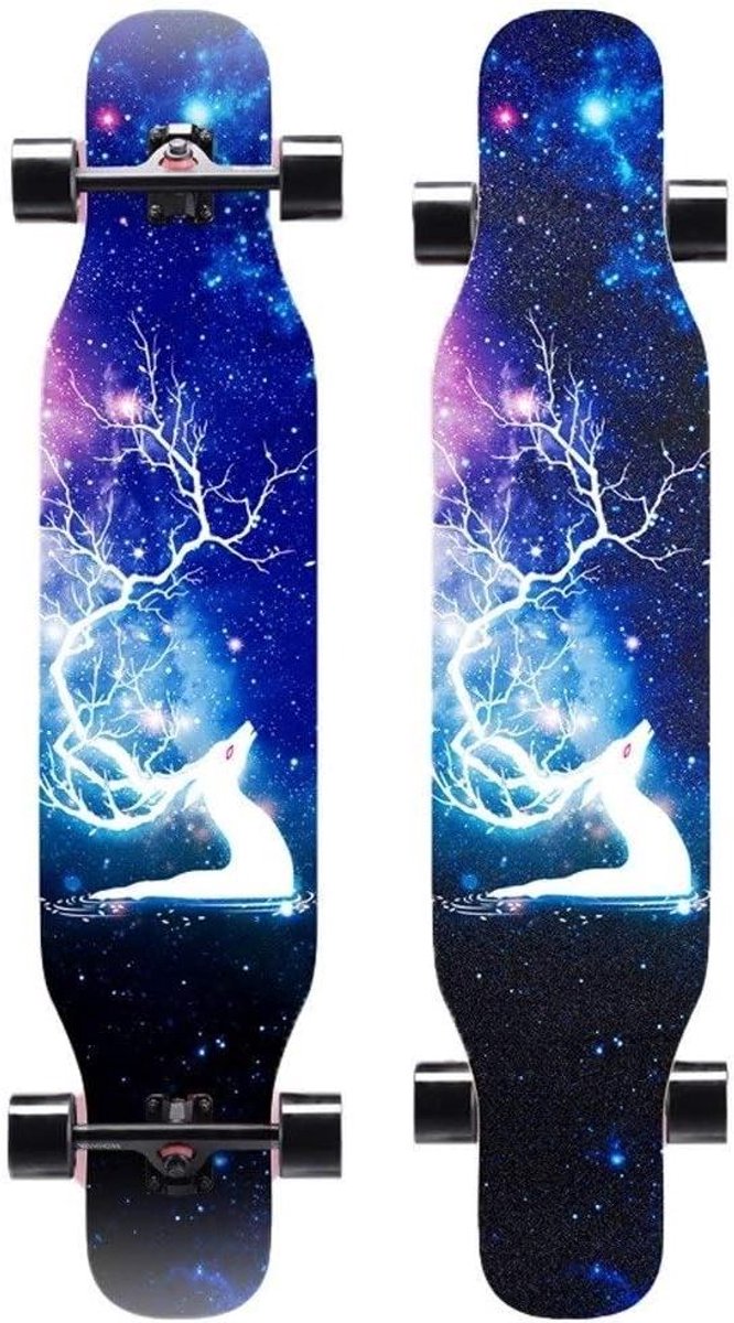 43 Inch Longboard 7 Ply Maple Compleet Longboards Skateboard Dansen Cruising Gebogen Freeride Slide Freestyle En Downhill Freestyle Cruiser For Tieners Of Volwassenen