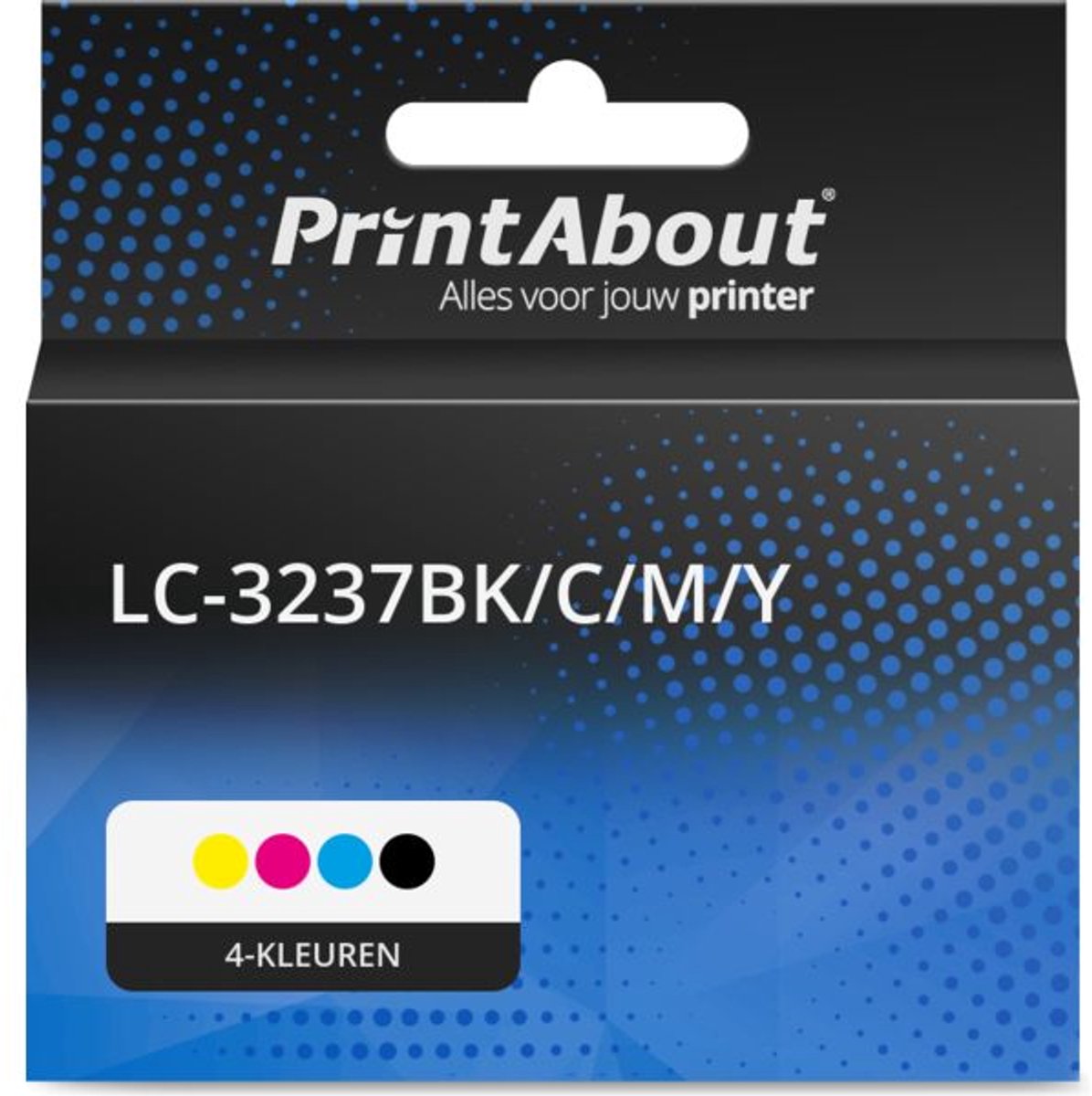 PrintAbout Huismerk Brother LC-3237BK/C/M/Y Inktcartridge 4-kleuren Voordeelbundel