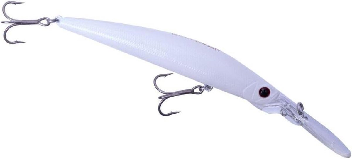 Kunstaas Hengelsport - Vissers Aas - Vissen Actief - Zinkend Profiel - 10.5cm - Parelmoer