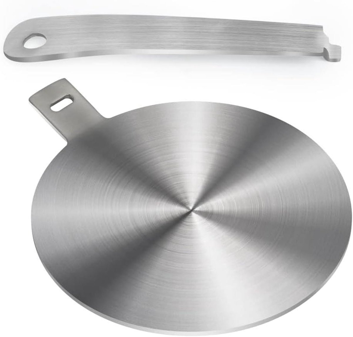 Warmte Diffuser Plaat Adapter Kookplaat Gelijkmatig Koken Universeel Geschikt 25 x 24 cm Zilver