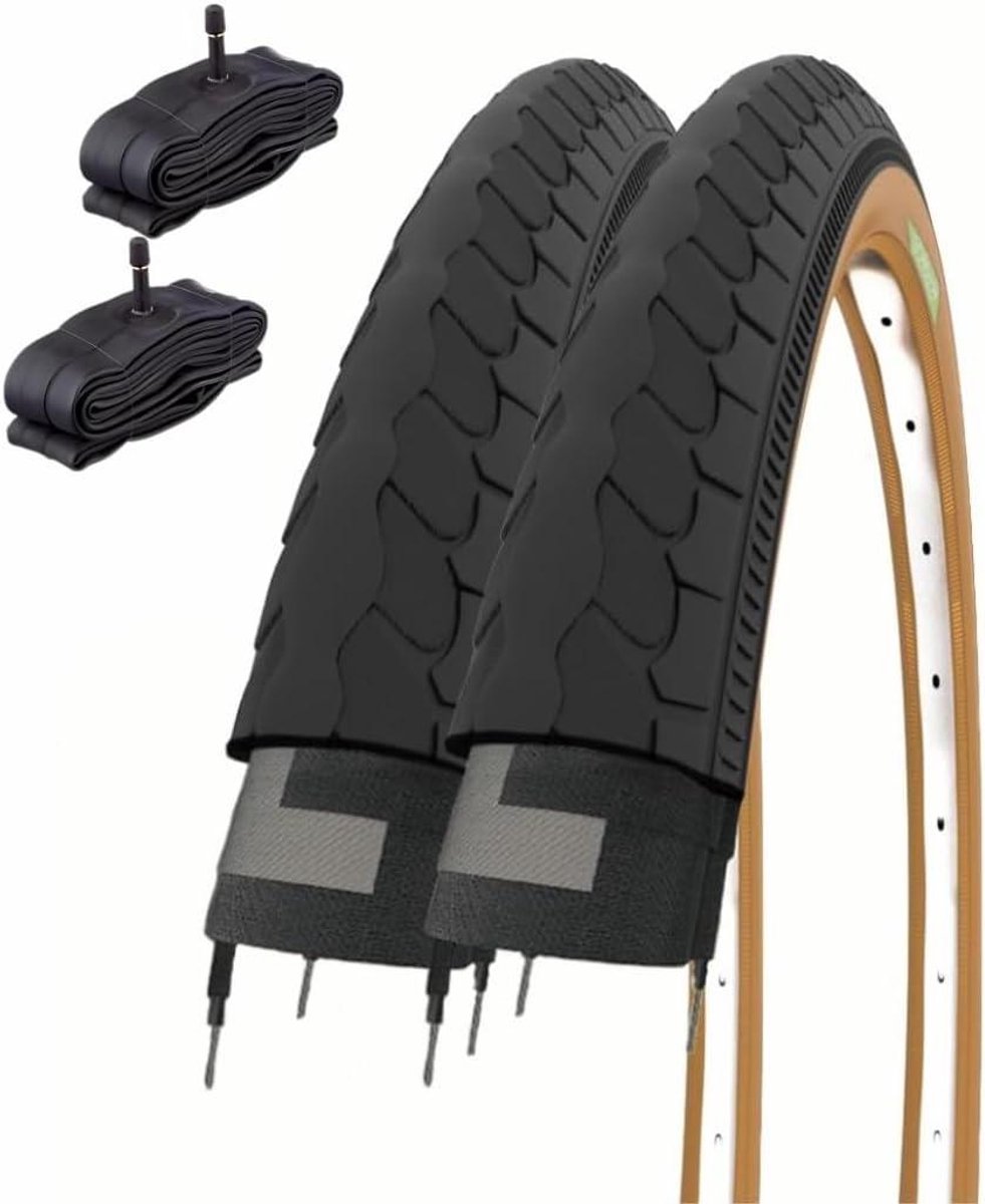 Fietsbanden Set - Binnenbanden - Stadsfiets Onderhoud - Butyl Binnenbanden - 26 x 1 3/8 - Zwart