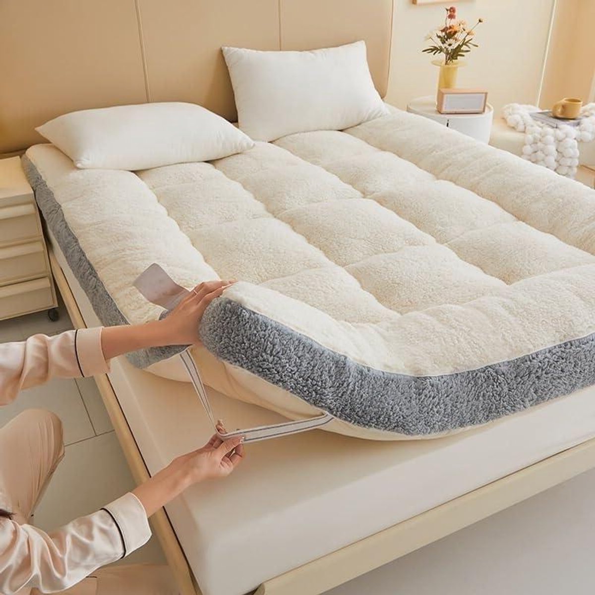 Opvouwbare Futonmatras - Vloermat Gastenbed - Comfortabel Slapen - Ademend en Drukverlichtend - N.v.t. - N.v.t.