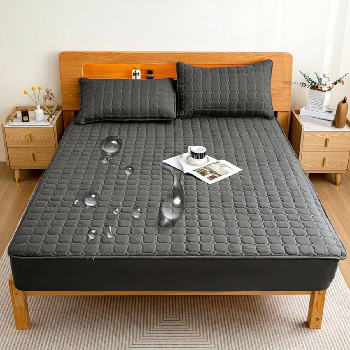 Waterdichte Matrasbeschermer - Hoeslaken Beschermhoes - Bed Beschermen - Ademend Materiaal