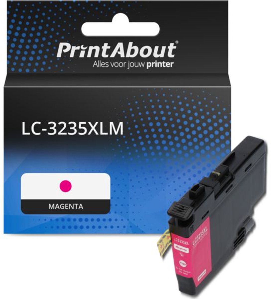 PrintAbout Huismerk Brother LC-3235XLM Inktcartridge Magenta Hoge capaciteit