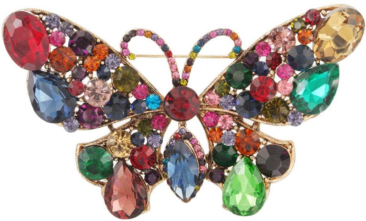 Vlinder broche - Veelkleurig