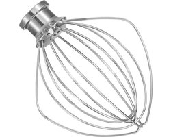 De zesdraads roestvrijstalen garde is Geschikt voor KitchenAid 4.5QT/5QT staande mixers. Hij is vaatwasmachinebestendig, duurzaam en kan gebruikt worden voor het kloppen van slagroom en eiwitten.