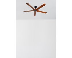 CREATE - Stille plafondventilator 40W van 100% hout in verschillende mate - XL - Geen licht - Afstandsbediening - WIND INDUSTRIAL WOOD