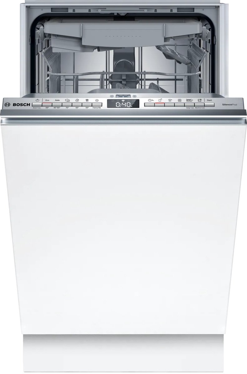 Bosch SPV4HMX10E - Inbouwvaatwasser - 10 Couverts - RVS - Volledig ingebouwd - E label - 44 dB - AquaStop - Stil - Besteklade