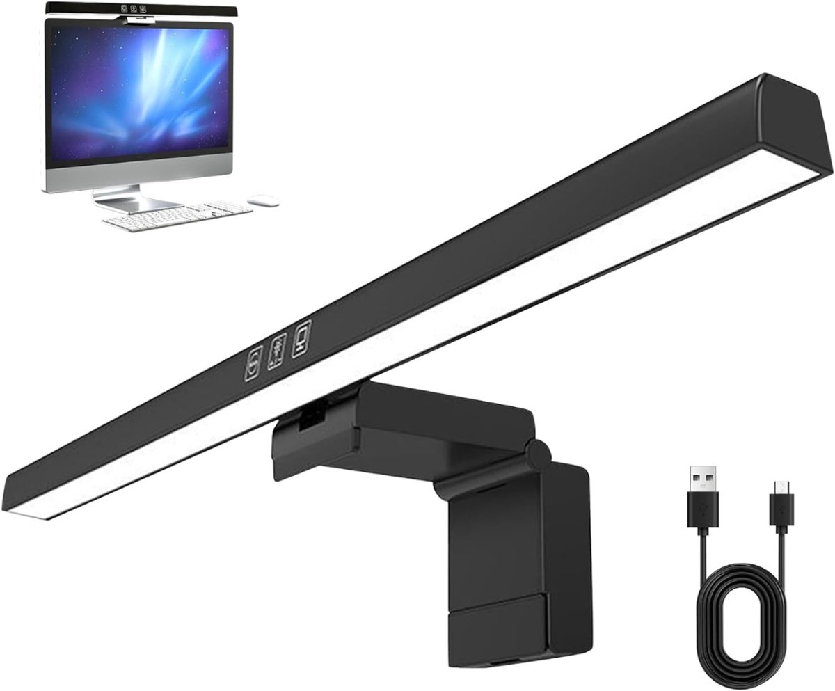 DYNA® Monitorlamp - Monitor Lightbar - Monitorlicht - Monitor Licht - Zwart - 40cm x 11cm x 9cm