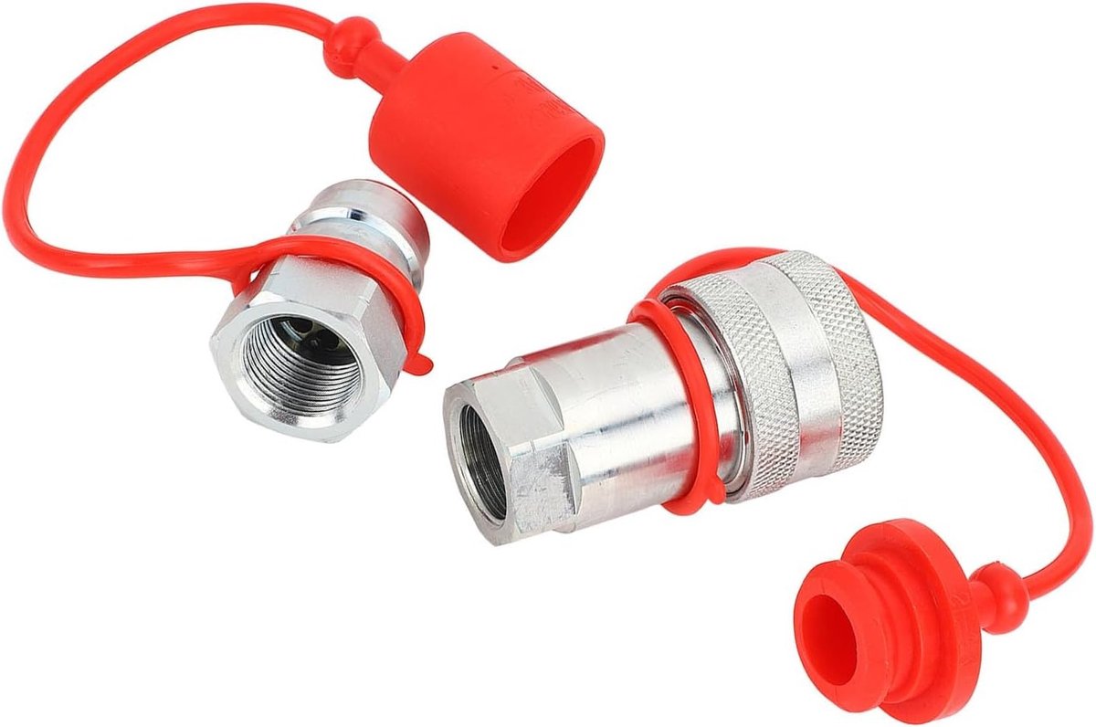 Hydraulische snelle koppeling 3/4 inch met geharde stalen fittingen - Vrouwelijk en mannelijk - ISO5675 compatibel