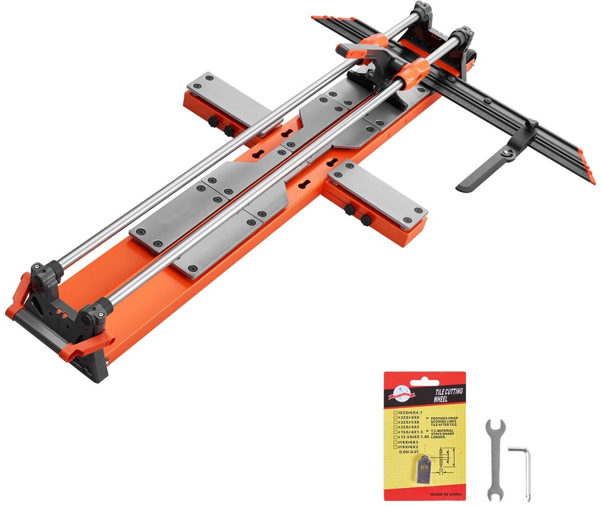 Tegelsnijder - Tegelsnijmachine - Snijlengte 120 cm (1200 mm) - Verschuifbare Snijkop - Hoekaanslag - Wolfraamcarbide Snijwiel - Uitlijnhulp - Voor Keramische Tegels