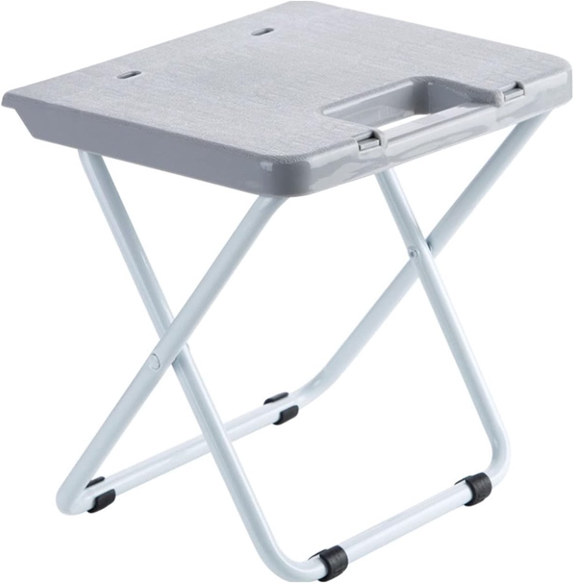 Vouwbare Outdoor Kruk, Compact en Lichtgewicht Stoeltje voor Kamperen en Reizen, Gemakkelijk mee te nemen (Grijs)