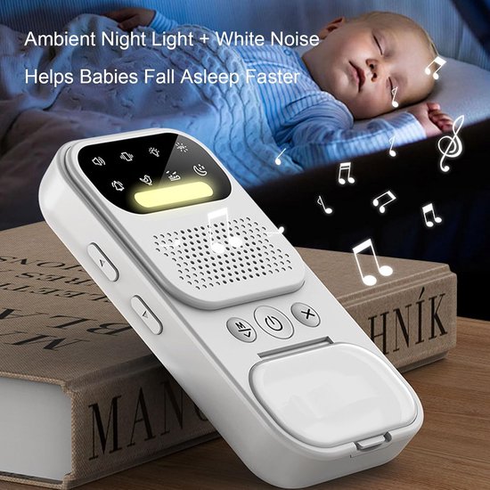 Sound Sleeping Machine, Draagbare Machine voor Witte Ruis met Slimme Geluidsaanpassingen, Wekfunctie, Minimalistische Wekker voor Slaaproutine Kantoor of Klaslokaal van Merkloos — afbeelding 5