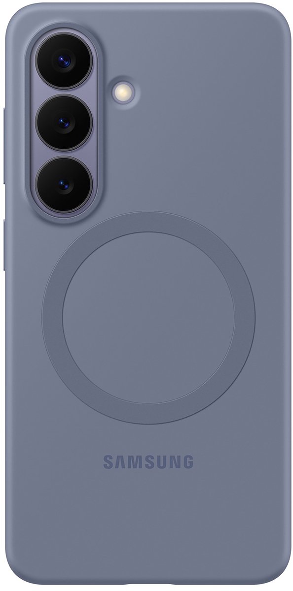 Samsung Galaxy S26 Siliconen Back Cover met Magneet Paars