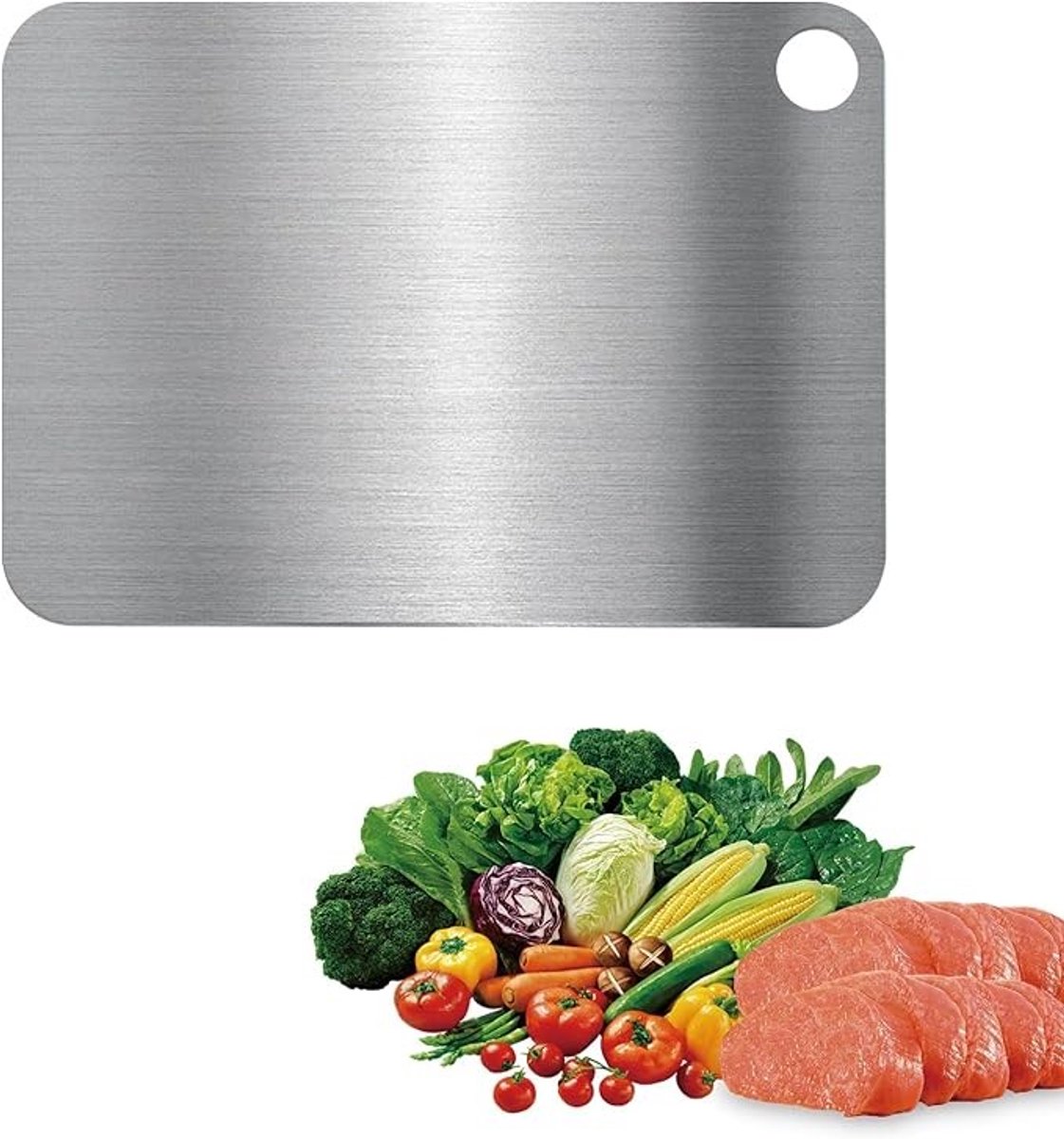 Titanium snijplank - Antibacterieel - Vaatwasserbestendig - Keukenbasis