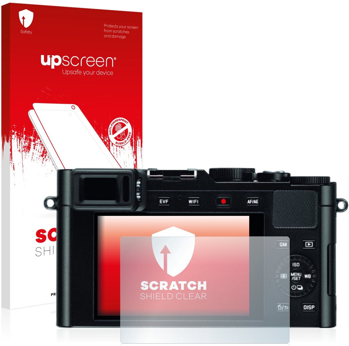 upscreen - Screenprotector voor Leica D-Lux (Typ 109) - Folie Beschermfolie transparant