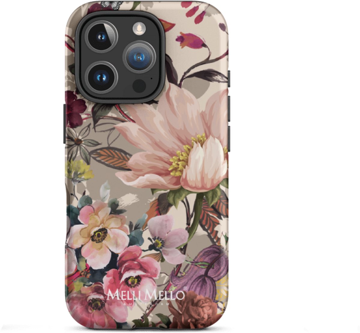 Melli Mello Telefoonhoesje Vintage Palm (Tough Case) - Apple iPhone 16 Pro